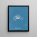 Polysiphonia thuyoides - Anna Atkins — framed artwork on a wall