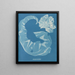 Porphyra laciniata - Anna Atkins — framed artwork on a wall