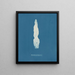 Punctaria plantaginea - Anna Atkins — framed artwork on a wall