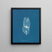 Punctaria latifolia - Anna Atkins — framed artwork on a wall