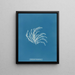 Rhodomela lycopodioides - Anna Atkins — framed artwork on a wall