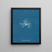 Rhodoménie palmée - Anna Atkins — framed artwork on a wall