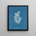 Sargasses vulgaires - Anna Atkins — framed artwork on a wall