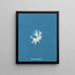 Schizonema parasiticum - Anna Atkins — framed artwork on a wall