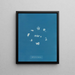 Sphacelaria radicans - Anna Atkins — framed artwork on a wall