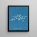 Sphaerococcus coronopifolius - Anna Atkins — framed artwork on a wall