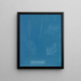 Sporochnus pedunculatus - Anna Atkins — framed artwork on a wall