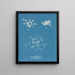 Ulva crispa A - Anna Atkins — framed artwork on a wall