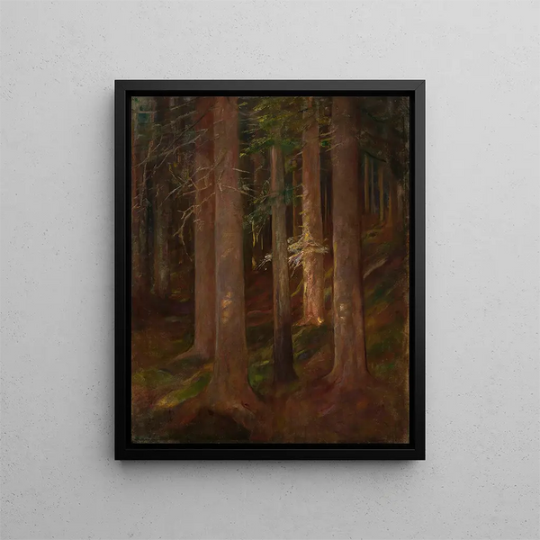 Forest - Anna Berent — framed artwork on a wall