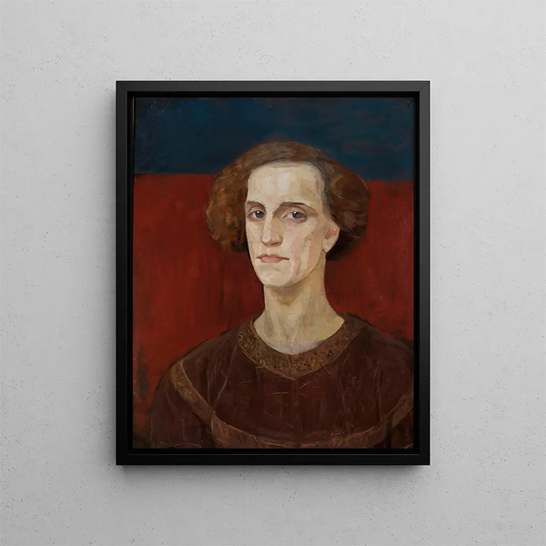 Portrait of a Man - Anna Berent — framed artwork on a wall