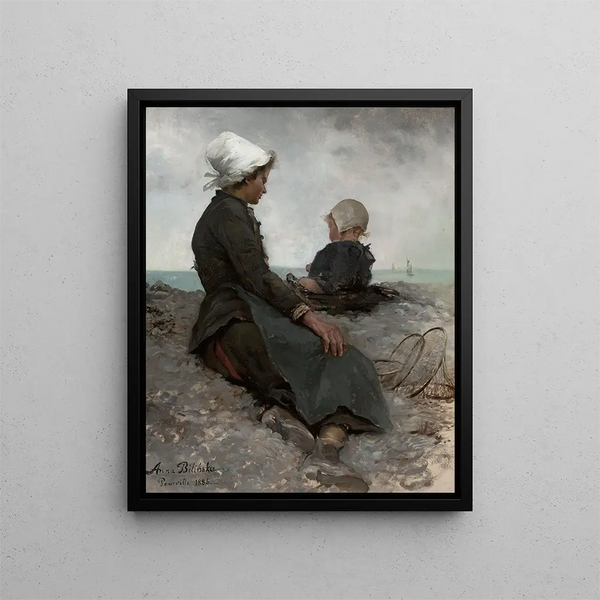 At the seaside - Anna Bilińska-Bohdanowicz — framed artwork on a wall