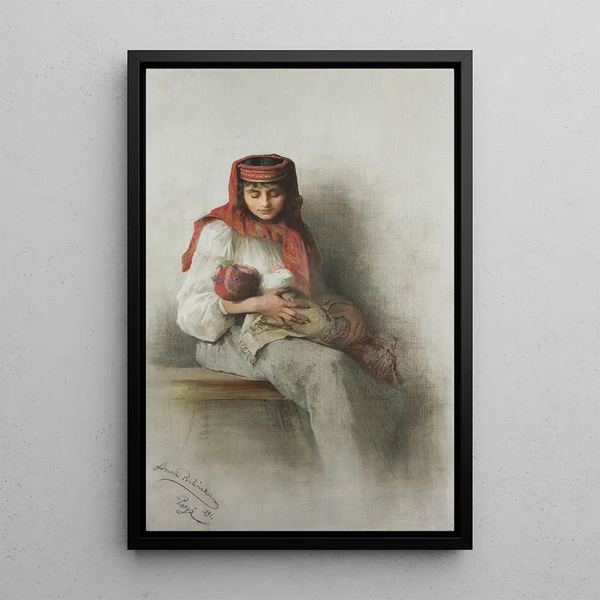 Reproduction of the painting Vieniaczka with child - Anna Bilińska-Bohdanowicz
