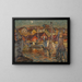 Study of a fishing port in Northern Norway - Anna Boberg — framed artwork on a wall