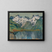 Study of a mountain lake in Northern Norway - Anna Boberg — framed artwork on a wall