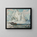Study after the massacre of Northern Norway - Anna Boberg — framed artwork on a wall