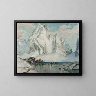 Study after the massacre of Northern Norway - Anna Boberg — framed artwork on a wall
