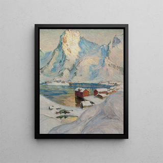An study on Arctic spring days in northern Norway - Anna Boberg — framed artwork on a wall
