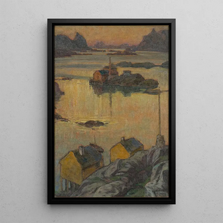 Reproduction of the painting Une nuit d'août, étude du nord de la Norvège - Anna Boberg