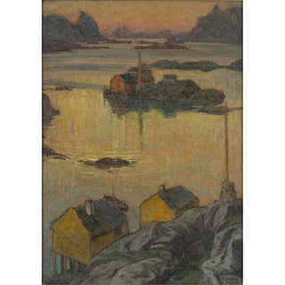 Reproduction of the painting Une nuit d'août, étude du nord de la Norvège - Anna Boberg