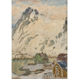 Anna Boberg - At the Foot of the Mountain Study from Lofoten.webp