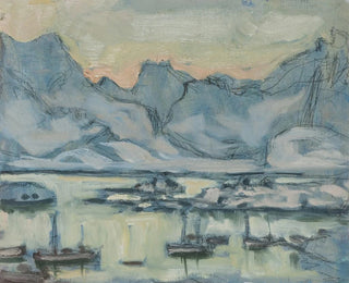 Study of a boat with net from the Lofoten - Anna Boberg — artwork view