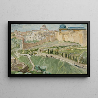 Near Jerusalem - Anna Boberg — framed artwork on a wall