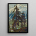 Pine tree in front of the mountains, study of northern Norway - Anna Boberg — framed artwork on a wall
