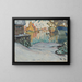 Study of the port of Svolvaer, Lofoten - Anna Boberg — framed artwork on a wall