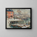 Study of jetty in Lofoten, Northern Norway - Anna Boberg — framed artwork on a wall