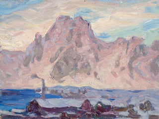 Study of the Lofoten in violet - Anna Boberg — artwork view