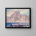 Study of the Lofoten in violet - Anna Boberg — framed artwork on a wall