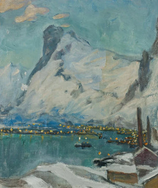 Study of the Lofoten Islands in the evening light - Anna Boberg — artwork view