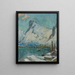 Study of the Lofoten Islands in the evening light - Anna Boberg — framed artwork on a wall