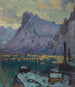 Study of the port of Svolvær at the height of the fishing season from the Lofoten - Anna Boberg — artwork view