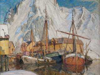 The Port of Svolvaer, Lofoten - Anna Boberg — artwork view