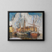 The Port of Svolvaer, Lofoten - Anna Boberg — framed artwork on a wall