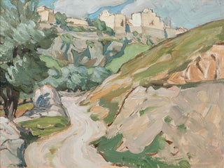 L'Étude de la route vers Jérusalem - Anna Boberg — artwork view