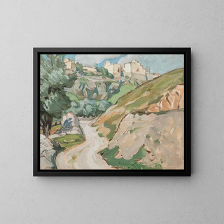 L'Étude de la route vers Jérusalem - Anna Boberg — framed artwork on a wall