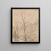 Noyer dans la brume - Anna De Weert — framed artwork on a wall
