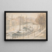 Boats in the Snow - Anna De Weert — framed artwork on a wall