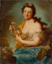 Self-portrait in Flora - Anna Dorothea Therbusch — artwork view