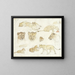 Études de van Leeuwen - Anna Maria Kruijff — framed artwork on a wall