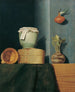 Still life with kitchen utensils, onion and kohlrabi - Anna Maria Punz — artwork view
