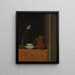 Nature morte avec cruche et tulipe - Anna Maria Punz — framed artwork on a wall