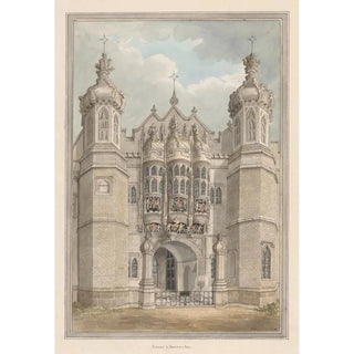 Reproduction of the painting L'entrée de Hengrave Hall - Anna Mills