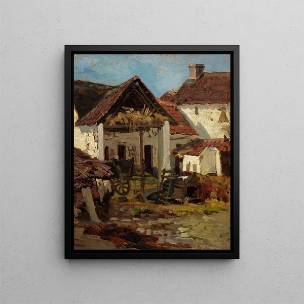 L'arrière-cour - Anna Nordlander — framed artwork on a wall