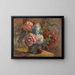 Hydrangeas and Roses - Anna Peters — framed artwork on a wall