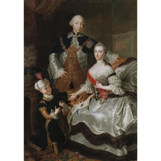 Reproduction of the painting Pierre III and Catherine II of Russia - Anna Rosina de Gasc