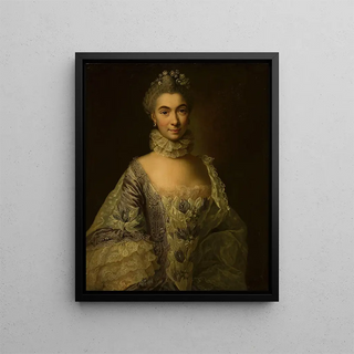 Portrait of a Lady - Anna Rosina de Gasc — framed artwork on a wall