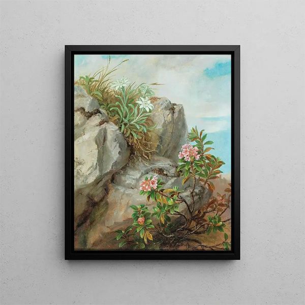 Rosiers alpins - Anna Stainer-Knittel — framed artwork on a wall